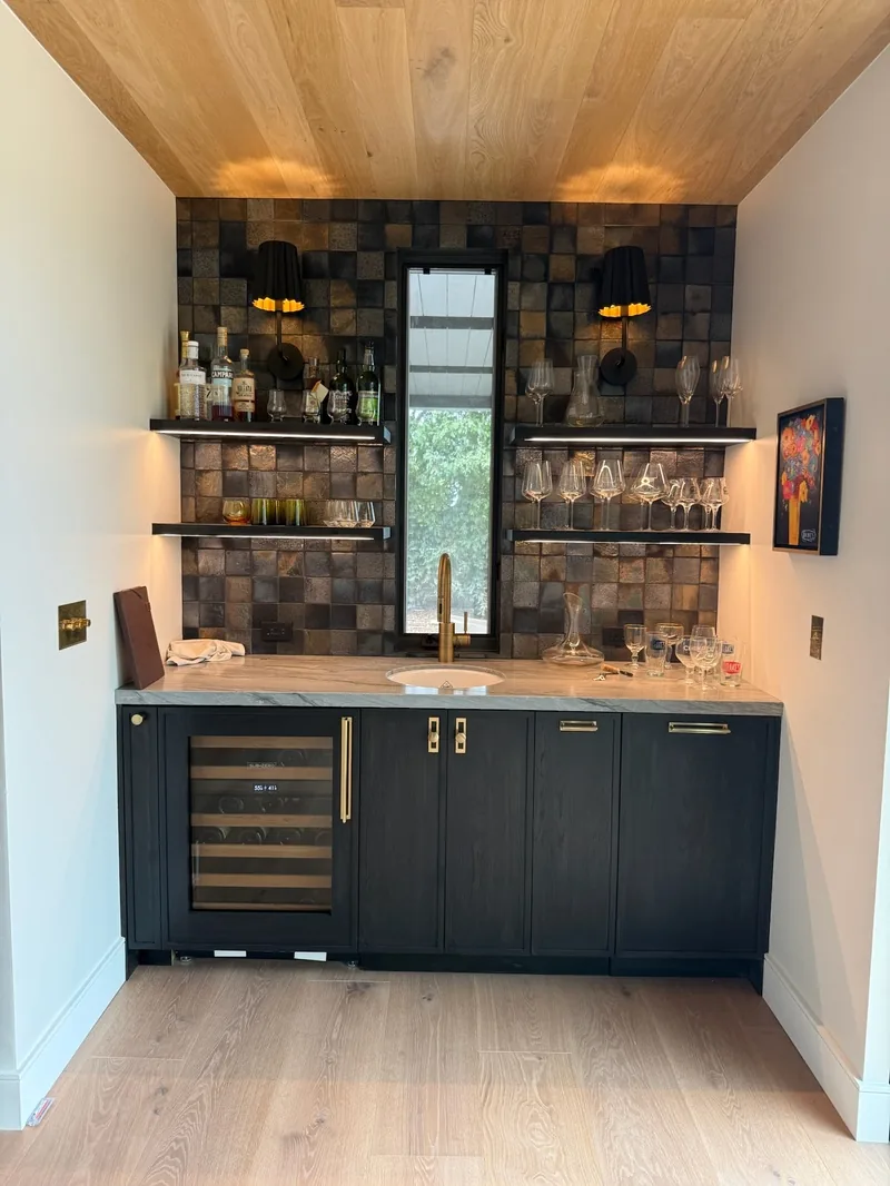 Sconce lighting and outlet installation in a residential home by Wheyland Electric - home electrical work